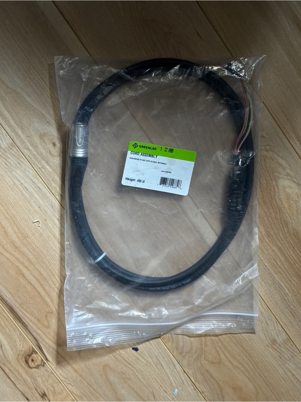Greenlee Cord Assembly 49889 for Bender